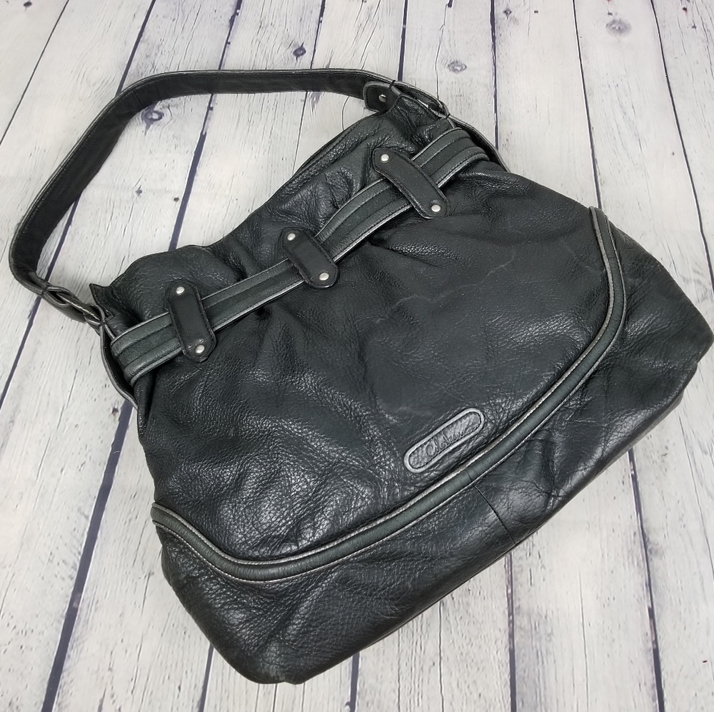 COLE HAAN | large leather slouchy shoulder bag